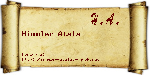Himmler Atala névjegykártya